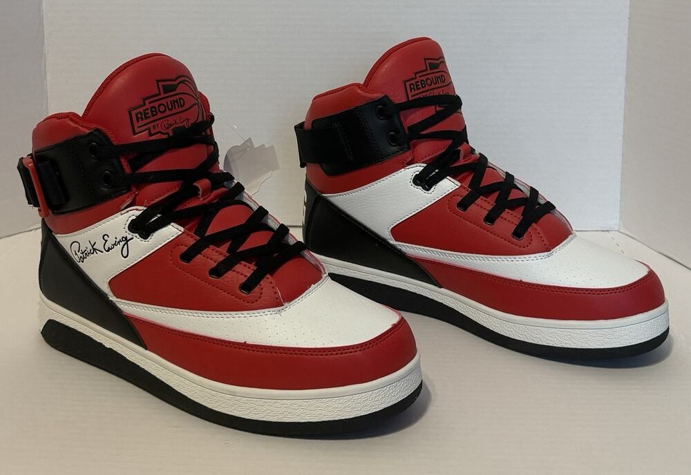 Patrick Ewing "33 Orion Strap" 1RBE003-633 Size 10.5 Men Red/Blk/White NEW